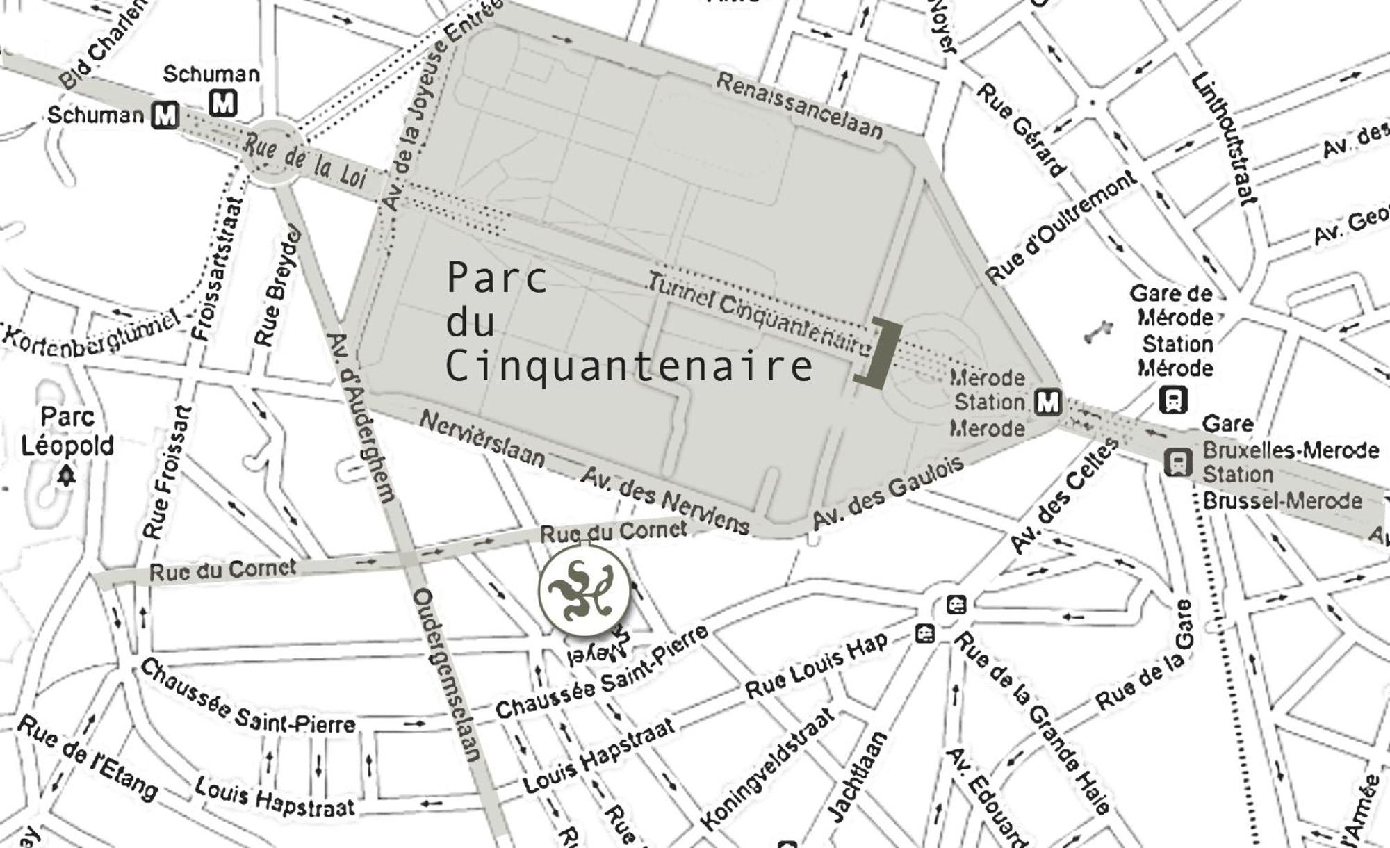 五十周年纪念海岸住宿加早餐酒店 Etterbeek 外观 照片